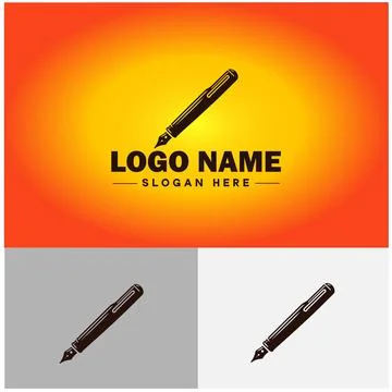 Pen write pencil logo icon vector for business brand app icon School Educat.. Illustrazione stock