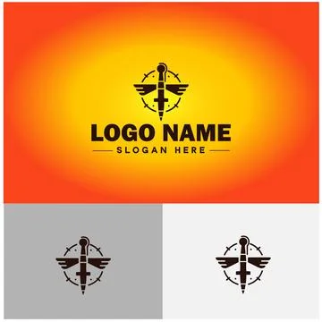 Pen write pencil logo icon vector for business brand app icon School Educat.. Stock Illustration