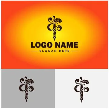 Pen write pencil logo icon vector for business brand app icon School Educat.. 스톡 일러스트