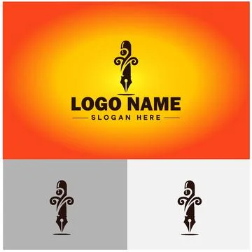 Pen write pencil logo icon vector for business brand app icon School Educat.. Illustrazione stock