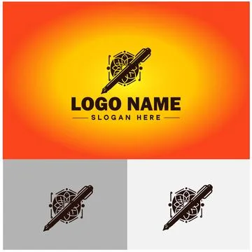 Pen write pencil logo icon vector for business brand app icon School Educat.. Illustrazione stock