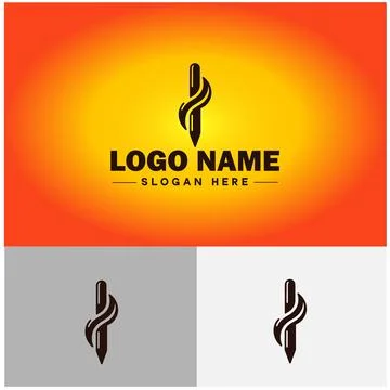 Pen write pencil logo icon vector for business brand app icon School Educat.. Stock Illustration