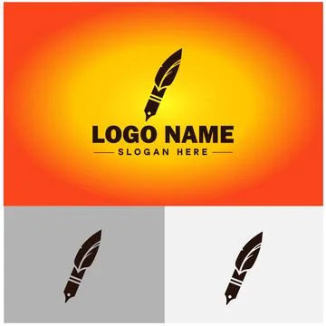 Pen write pencil logo icon vector for business brand app icon School Educat.. 스톡 일러스트