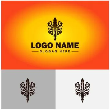Pen write pencil logo icon vector for business brand app icon School Educat.. Illustrazione stock