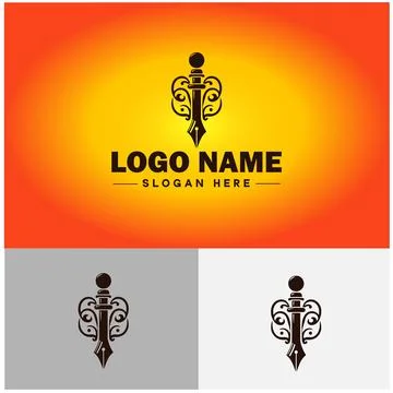 Pen write pencil logo icon vector for business brand app icon School Educat.. Illustrazione stock