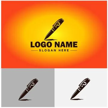 Pen write pencil logo icon vector for business brand app icon School Educat.. Illustrazione stock