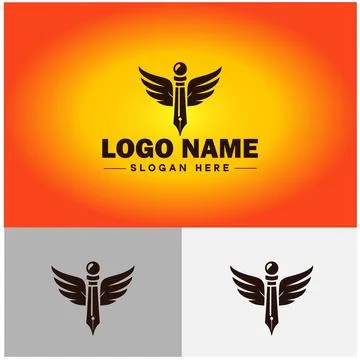 Pen write pencil logo icon vector for business brand app icon School Educat.. Illustrazione stock