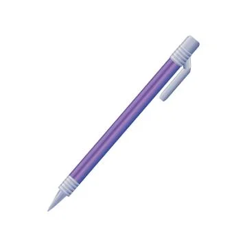 Pen to write on white background Stock Illustration