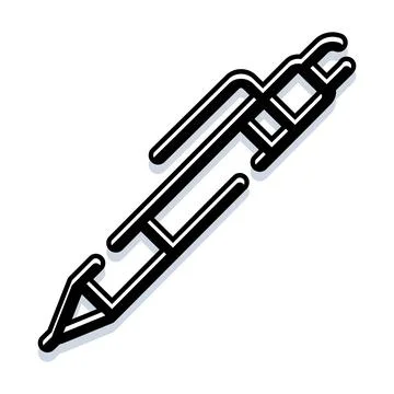 Pen writing tool icon vector illustration concept Stock Illustration