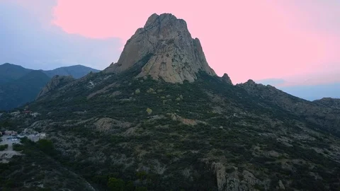 Peña de bernal aerial Stock Footage 103580127