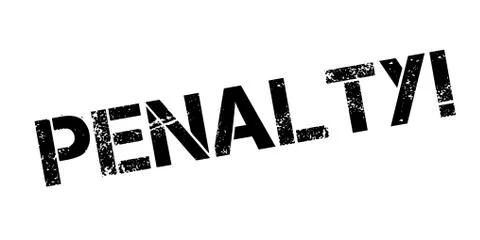 Penalty rubber stamp Stock Illustration