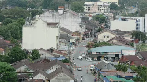 Penang old town Stock Footage 21879486