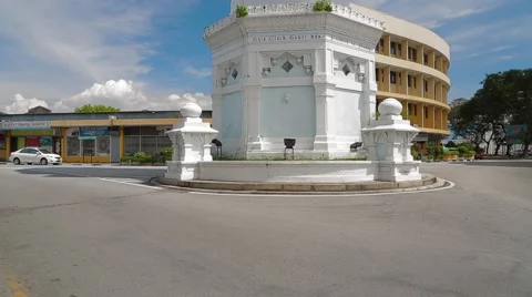 Penang's Queen Victoria Memorial Clock Tower Stock Footage 48134221