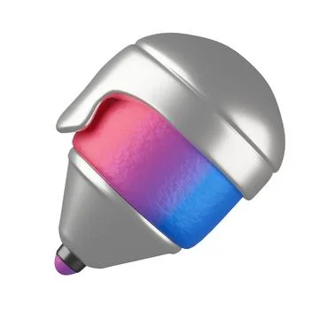 Pencel Icon on white 3D rendering Stock Illustration