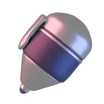 Pencel Icon on white 3D rendering Stock Illustration