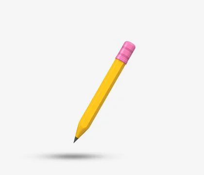 Pencil 3D Icon. Stockillustratie