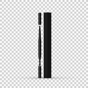 Pencil 3d mockup Stock Illustration
