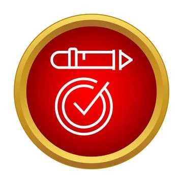 Pencil and check mark indicating task completion 库存插图
