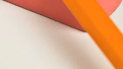 Pencil and eraser Stock Footage 20544415
