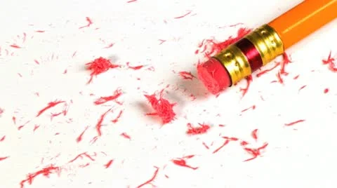 Pencil and eraser leftovers Stock Footage 21304440
