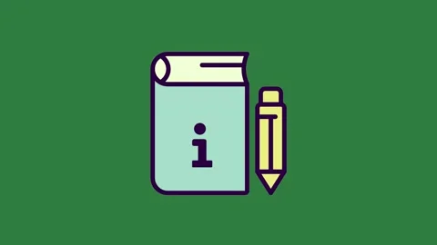 A pencil and notebook on green background paper eraser with book green screen Видео 335130077