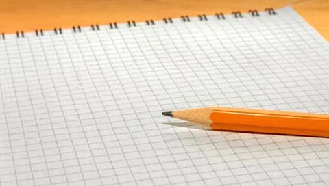 Pencil and notebook Stock Photos