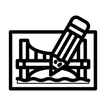 Pencil architect tool for create construction line icon vector illustration Stock Illustration
