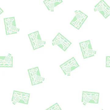 Pencil architect tool for create construction glyph vector seamless pattern イラスト素材