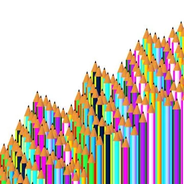 Pencil background for a background image. Stock Illustration