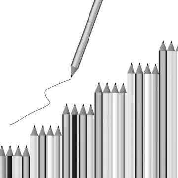 Pencil background for a background image. Stock Illustration