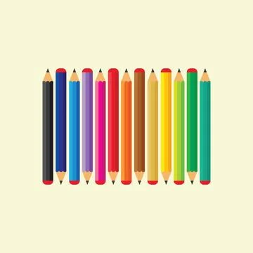 Pencil background vector illustration icon of education design template Illustrazione stock