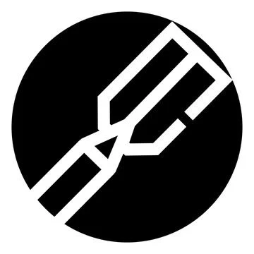 Pencil being sharpened in a minimalist circle design Illustrazione stock