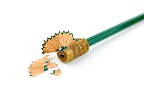 Pencil being sharpened Stock Photos