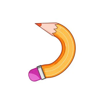 Pencil bending concept illustrating creativity and flexibility Stockillustratie