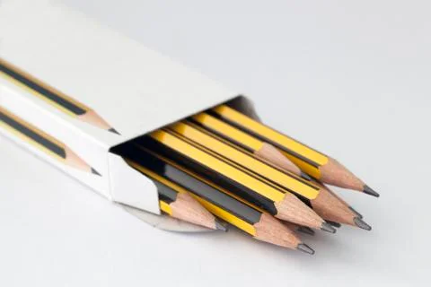 Pencil in a box Stock Photos