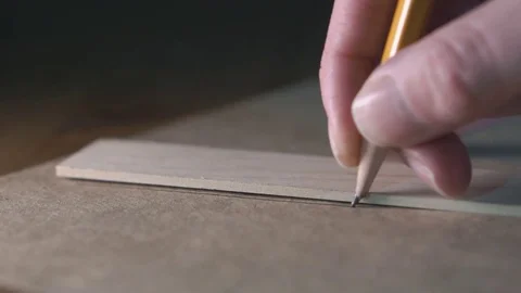 The pencil breaks Stock Footage 85321124