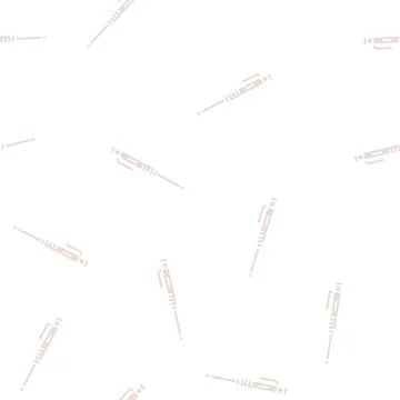 Pencil carpenter glyph seamless pattern Illustrazione stock