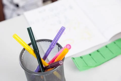 Pencil case Stock Photos