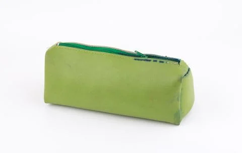 Pencil case on white background Foto stock