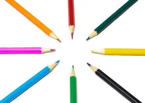 Pencil circles Stock Photos