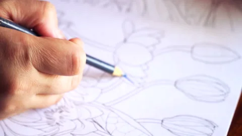 The pencil coloring Stock-Footage 92183731