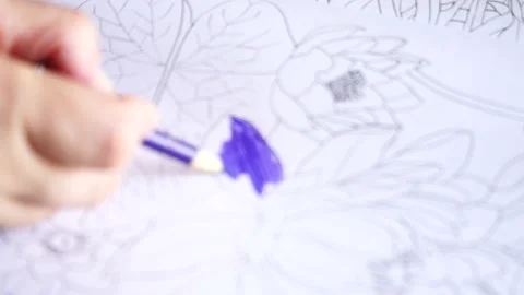 The pencil coloring Stock Footage 92183741