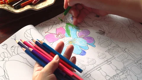 The pencil coloring Stock Footage 92183745