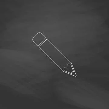 Pencil computer symbol Illustrazione stock