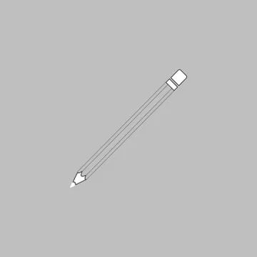 Pencil computer symbol Illustrazione stock