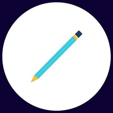 Pencil computer symbol Stock Illustration