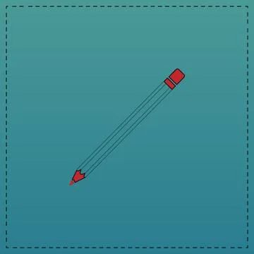 Pencil computer symbol イラスト素材