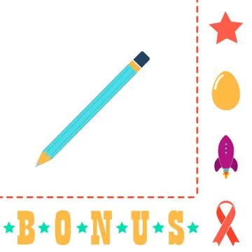 Pencil computer symbol イラスト素材