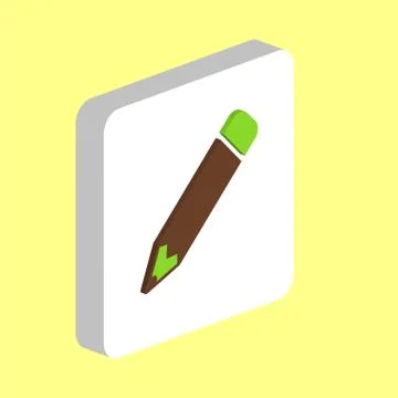 Pencil computer symbol Stock Illustration