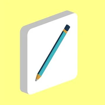 Pencil computer symbol Stock Illustration